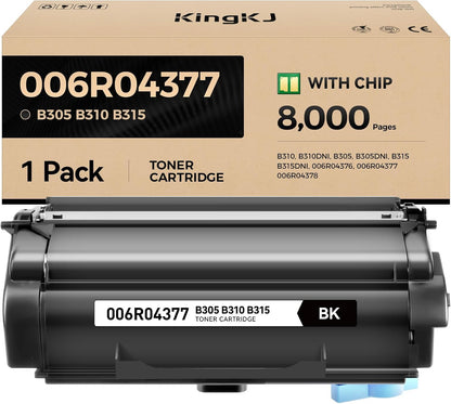 B310 B315 B305 Black Toner Cartridge High-Yield with chip 1-Pack Replacement for Xerox 006R04376 006R04377 006R04378 Toner Compatible with Xerox B310 B310DNI B305 B305DNI B315 B315DNI Printer Ink Copy