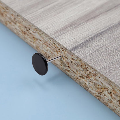 100Pcs Flat Head Upholstery Tacks Home Furniture Decor Tack Upholstery Nails Flat Push Pins Flats Thumb Tacks Black (11mmx17mm)