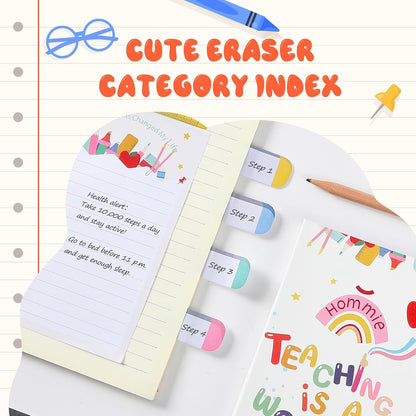 Hommie Sticky Notes Set, Teaching is A Work of Heart Divider Sticky Planner Sticky Note Teacher Appreciation Gift for School Supplies, Bible Supplies, Office Book Notes