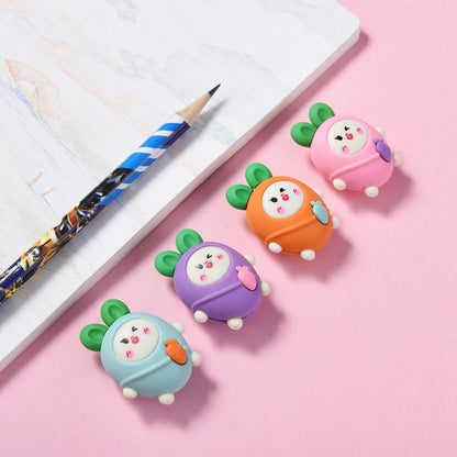 20 Pack Carrot Erasers for Kids, 3D Erasers for Boys Girls, Fun Take Aapart Erasers for School Supplies Prize Gifts Party Favors