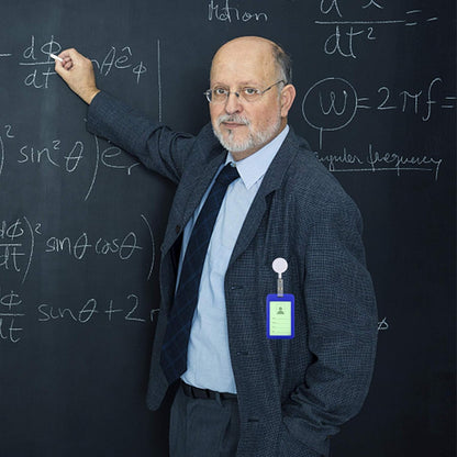 JANYUN 50 Pcs Retractable Badge Reel Clips Holder for Hanging ID Card Key Chain (White)