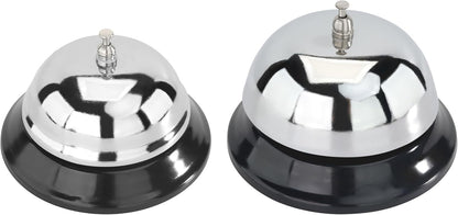New Star Mirror Chrome Plated Table Bell Call Bell 4-inch
