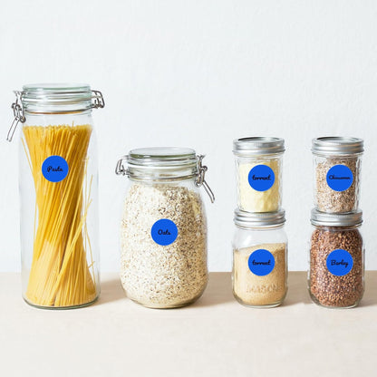 Blue Dot Stickers 2 Inches Round Sticker, Circle Colored Labels Color Coding Labels for Office Classroom Toddlers Activity 80 Pieces