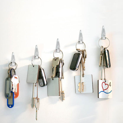 Ferraycle 30 Pieces Metal Push Pin Hangers 20 lbs Picture Hooks Zinc Alloy Thumb Tacks Hanging Hooks with Nails for Home Office Fabric Wall Wooden Board (Silver)