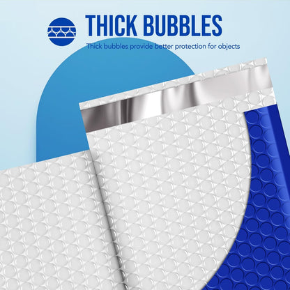 Fuxury Bubble Mailers 8.5x12 Inch 40 Pack Large Bubble Envelopes Opaque Cushioning Mailer for Small Business Mailing Books Clothes Makeup Supplies Royal Blue #2
