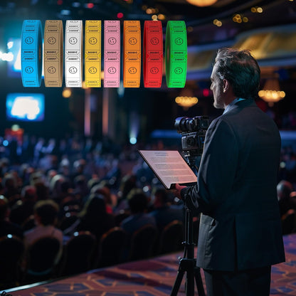 Methdic 1000 Smile Raffle Tickets Pink, Single Roll, Ticket for Events, Entry, Class Reward, Fundraiser & Prizes