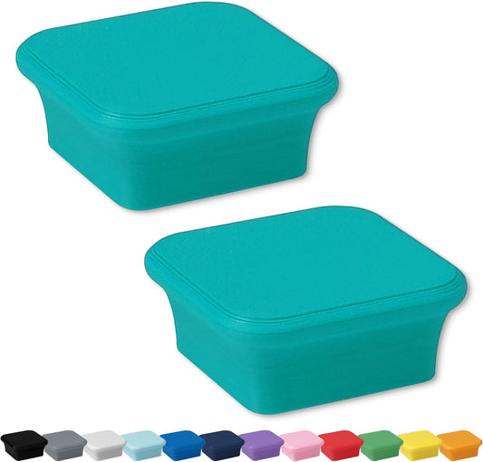 Glassboard Studio MiniBar Magnet - Strong Neodymium Rare Earth Magnets for Fridge, Whiteboard, Locker & Magnetic Glassboards - Crafting & Office Use - Strong Fridge Magnets (Seaside Teal Bar, 2)