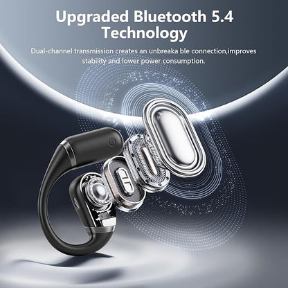 AI Translation Earbuds Real Time, 3-in-1 Translator Earbuds 164 Languages & Accents, Audifonos Traductores Inglés Español,Open Ear Wireless Headphones with Charging Case fit iOS & Android