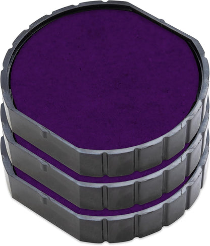 COLOP E/R30 Non-Toxic, Water Based Premium Replacement Pad for Printer R30 Stamp - Pack of 3 - Purple