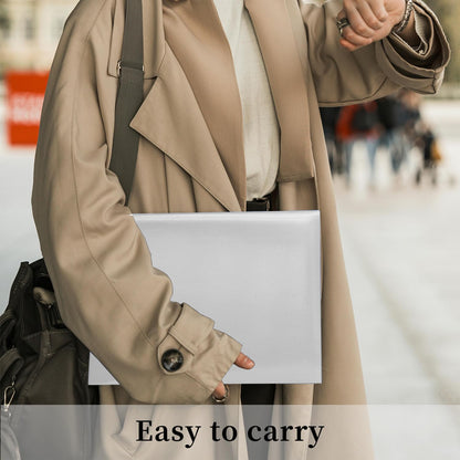 Certificate Holders 8.5"x11" Graduation Diploma Cover Document Leather Folders,White-20 Pack