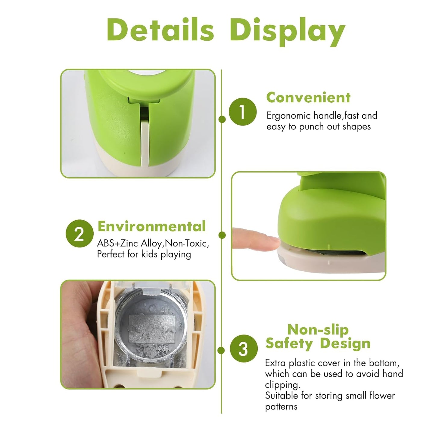 LOONENG 1 Inch Circle Hole Punch - Create Perfect Circles for Handmade Craft Projects - Ideas for Scrapbooking, Card Making, DIY Photo Albums, Gift Tags, Homemade Confetti