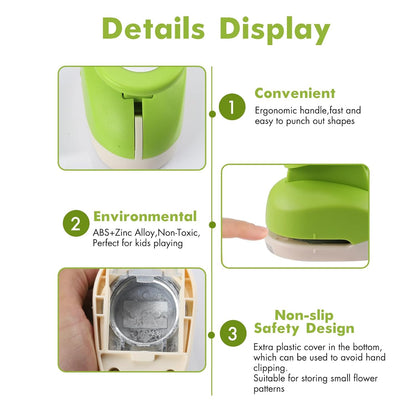 LOONENG 5/8 Inch Circle Hole Punch - Create Perfect Circles for Handmade Craft Projects - Ideas for Scrapbooking, Card Making, DIY Photo Albums, Gift Tags, Homemade Confetti