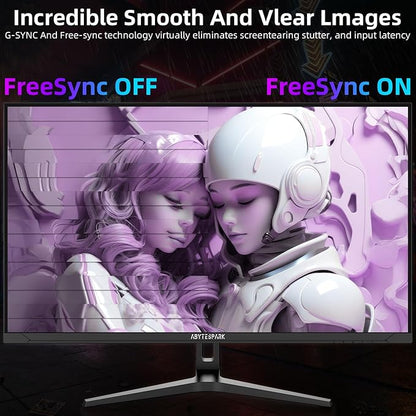 32 Inch Ultra Wide UHD 4K (3840 x 2160) Gaming Monitor, IPS 60Hz Ultra-Clear Screen, 1ms (MPRT), 100% sRGB, Built-in Speaker,FreeSync, 2 x DP 1.4 and 2 x HDMI 2.0, Tilt Height Adjustment