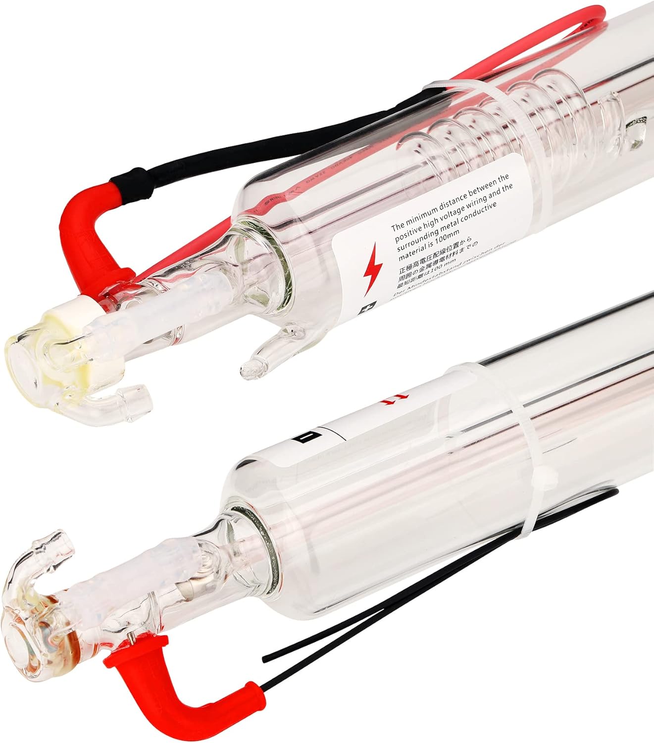 LD-Teemm CO2 Laser Tube, 30W CO2 Laser Tube with Coating 30 watt Length 600mm Dia. 50mm, Wire Pre-Connected for CO2 Laser Cutter Laser Engraving Cutting Machine