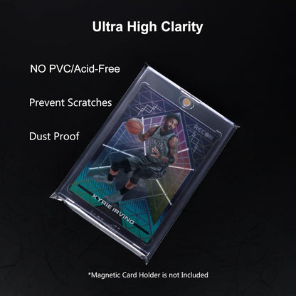 Resealable Sleeves for 55-75PT Magnetic Card Holders, Exact Fit Team Bags for 55-75PT Magnetic Card Holders (400 Pack)