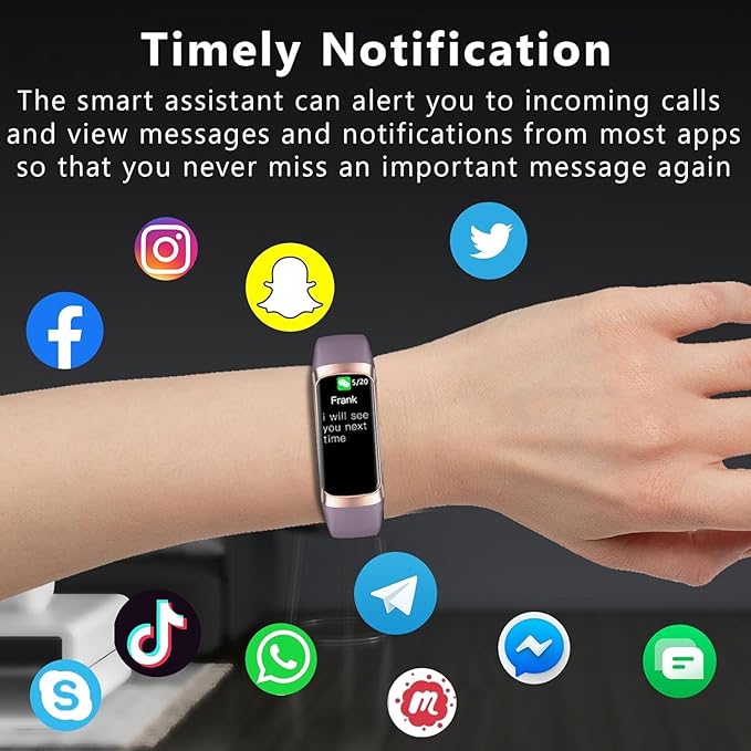 Fitness Tracker Activity Tracker Smart Watch 1.10''AMOLED Touch Color Screen,Smart Watch with 24/7 Blood Oxygen Heart Rate,Sleep Monitor,IP68 Waterproof,Step Counter Health for Women Men (Wine red)