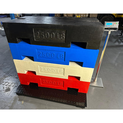 SellEton SL-700-2x2 Floor Scales, Accurate Pallet Scales with Smart Digital Indicator for Warehouse Shipping and Heavy Duty Industrial Weighing (24"x24", 2500 lb x 0.5 lb)