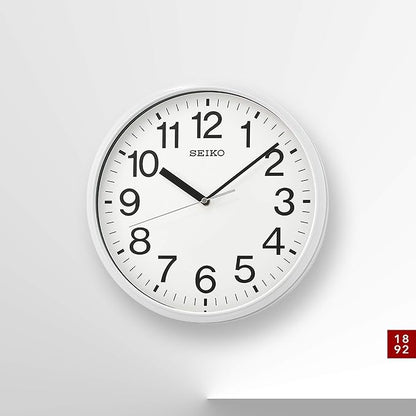 Seiko QXA756WLH Office Wall Clock, White, 12 Inch