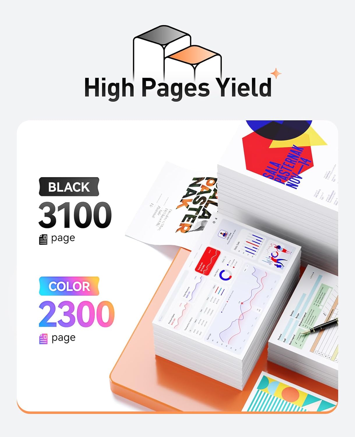 054H 054 Toner Cartridge Set 4-Pack Black Cyan Yellow Magenta Replacement for Canon 054 054H Compatible with Canon Color ImageCLASS MF642Cdw MF644Cdw MF641Cdw LBP622Cdw LBP623Cdw MF641Cw Printer Ink