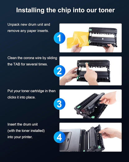 DR223CL Compatible Drum Unit Replacement for Brother DR223CL DR-223CL DR223 Compatible with Brother MFC-L3770CDW MFC-L3750CDW HL-L3270CDW HL-L3290CDW HL-L3230CDW (4 Pack)
