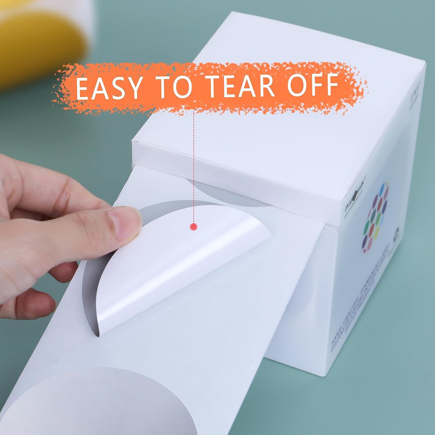 PARLAIM 3 Inch Round Silver Color-Code Dot Stickers, 500PCS Inventory Labels