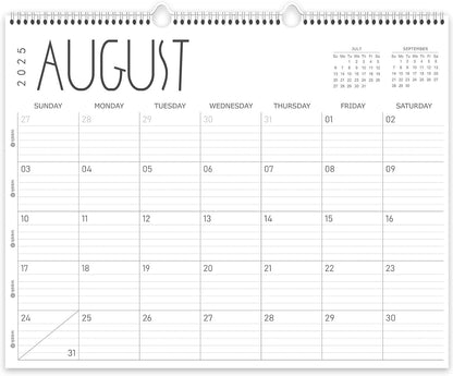 Guasslee Large Wall Calendar 2025-2026, 12 Monthly Calendar from 2025 June-May 2026 Jumbo 22"x17" Hanging Desk/Wall Planner with Spiral Bound for School Home Office Organizing