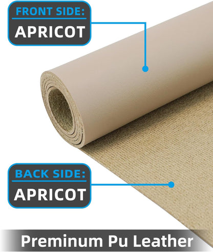 Non-Slip Desk mat,PULeather Desk Pad Protector, Office Desk Mat, Large Mouse Pad,Desk Blotter, Laptop Desk Pad, Waterproof Desk Writing Pad for Office and Home (Apricot, 35.4" x 17")