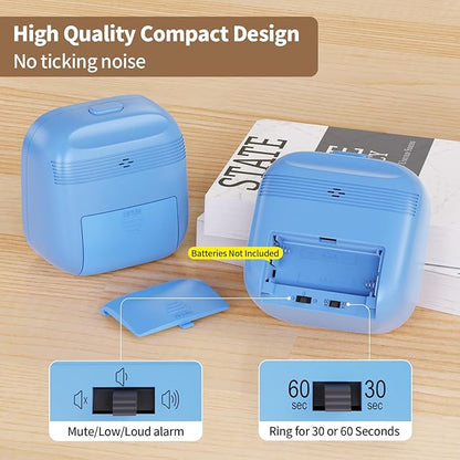 Timer for Kids, Pomodoro Timers for Kids Adults Toddlers, 60-Minute Countdown Desk Timer for Productivity, Efficient Work Study, Concentration of Attention