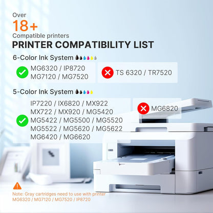 E-Z Ink Compatible Ink Cartridges Replacement for Canon 250 251 XL PGI-250XL CLI-251XL to use with PIXMA MX922 MX920 IX6820 MG5520 MG7520 IP8720 MG6620 MG6320 MG7120 (15 Pack)