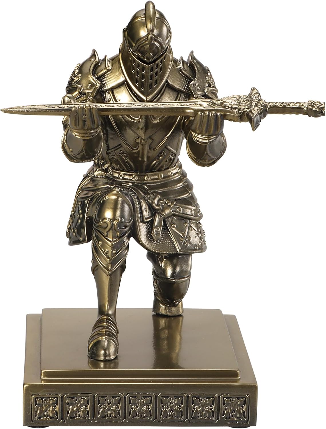 Medieval Knight Pen Holder Office Desk Decor Gifts for Men Father Husband Him Unique