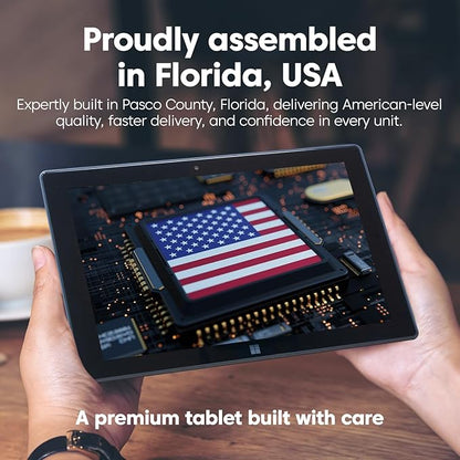 Fusion5 Built in USA 10.1” Windows 11 Professional Tablet PC FWIN232 PRO N5, 12GB RAM, 512GB SSD, Intel 13th Gen, Full HD Windows Tablet, USB C, HDMI - 2 Year Full Warranty with Accidental Damage