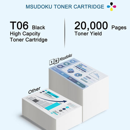 T06 T06L Black High Yield Toner Cartridge with New Chip (3526C001AA) Compatible with Canon imageRUNNER 1643 1643i 1643iF 1643P, imageCLASS X MF1643i II MF1643iF II Printer (1-Pack)