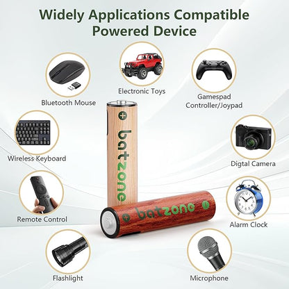 Rechargeable AAA Batteries, 814mWh AAA Batteries Lithium, Long Lasting USB C AAA Rechargeable Battery, 16 Pack with 3 USB-C 2-in-1 Charging Cable Over 1000+ Cycles