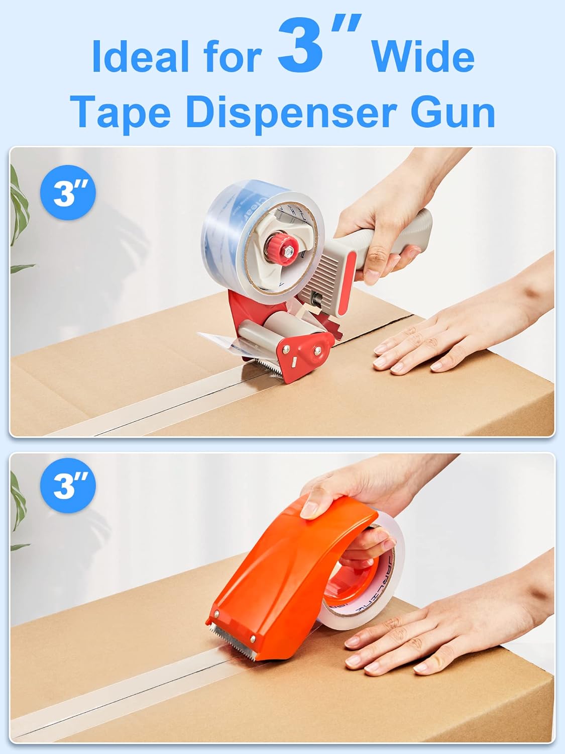 JARLINK Clearer Packing Tape 12 Rolls, Heavy Duty Packaging Tape for Shipping Packaging Moving Sealing, 2.7mil Thick, 1.88 inches Wide, 60 Yards Per Roll, 720 Total Yards