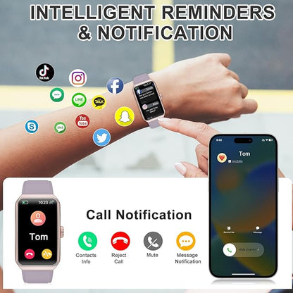 Fitness Tracker with Heart Rate/Blood Oxygen/Sleep Monitor, Smart Watches for Women Men, 100+ Sports Modes, Activity Step Trackers Smart Watch for Android iOS Phones