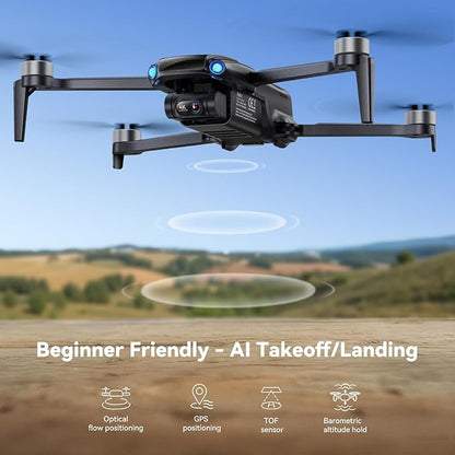 Ruko U11MINI 4K, Drones with Camera for Adults 4K Video 8K Photo, Under 249g, 3-Axis Gimbal EIS, 20000ft FPV Transmission, AI Takeoff/Landing, Auto Return, GPS with Beeper, Beginner (96-Min Flight)