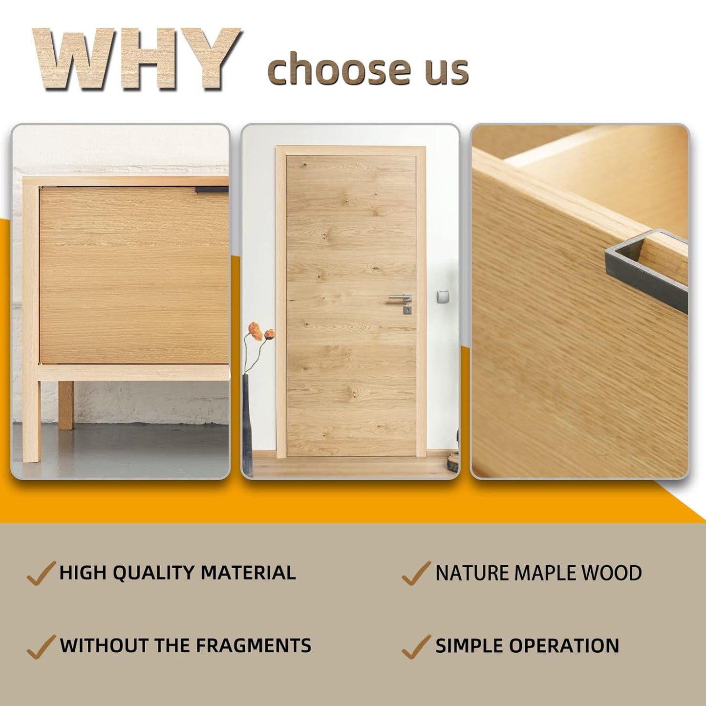 GSCIT Club Maple Edge Banding, 13/16 inch x 250ft roll of Veneer Plywood Edge Banding Preglued Flexible, Wood Tape Banding for Cabinet Repair