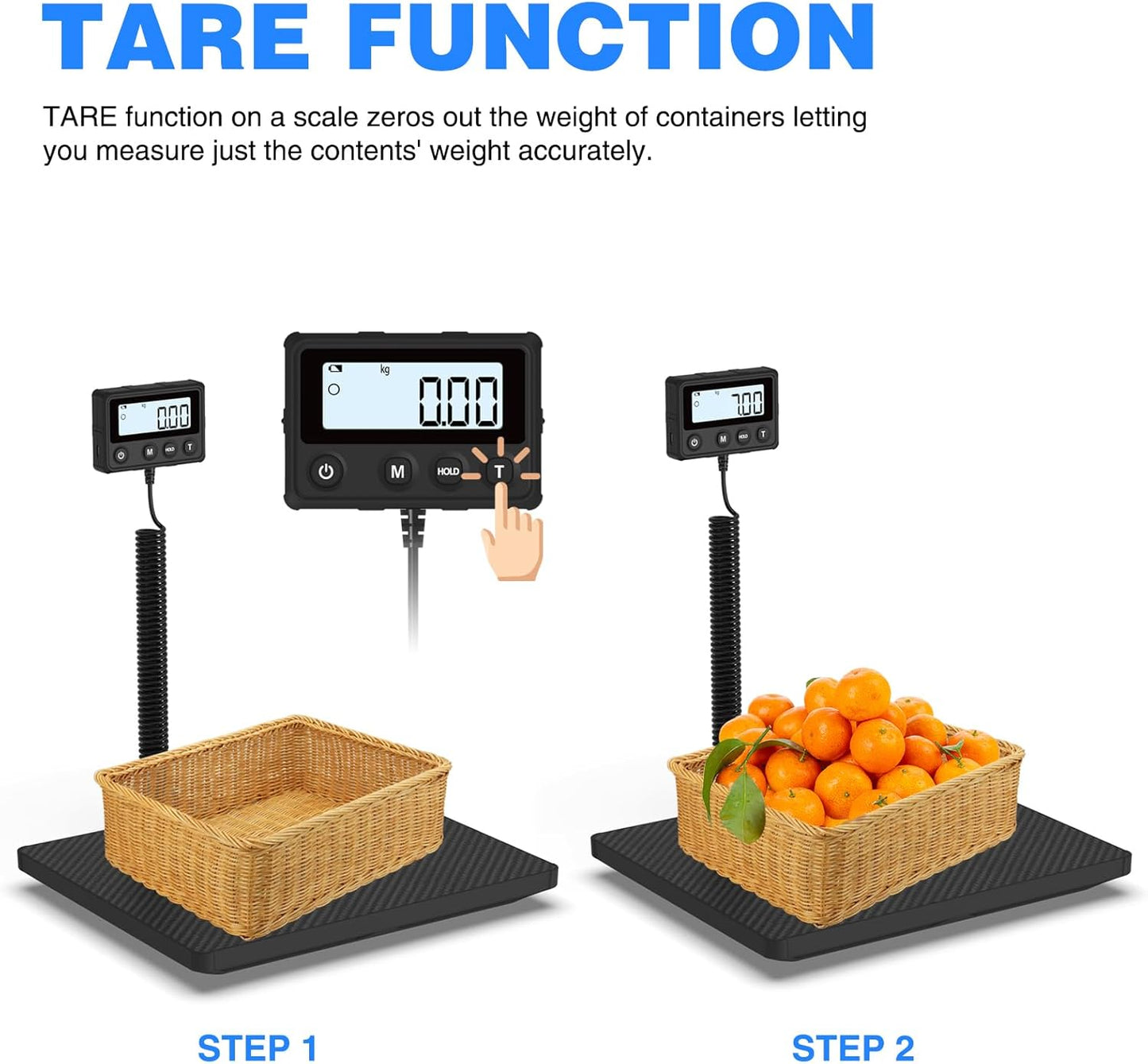 MAXUS Shipping Scale 440LB/10g Accuracy, Postal Scale for Packages with Hold and Tare Funtion, Digital Postage Scale for Luggage Warehouse Market & Home Use