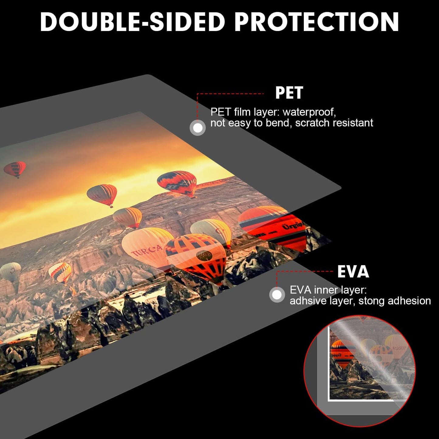 Laminating Sheets, 500 Pack Clear Thermal Laminating Plastic Paper Laminator Sheets, 9 x 11.5-Inch, 3mil, Ideal Office or School Supplies