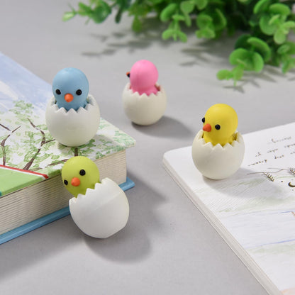 16 Pack Chick Erasers for Kids, 3D Animal Eraser for Boys and Girls, Fun Take Apart Erasers for School Supplies Prize Gifts Party Favors