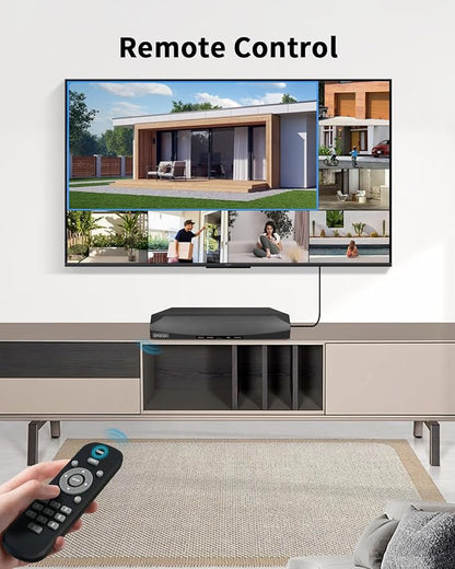 《130°Wide Angle & 2-Way Audio》Outdoor Security Camera System, IP Wired Cameras, 4K Video Surveillance Systems