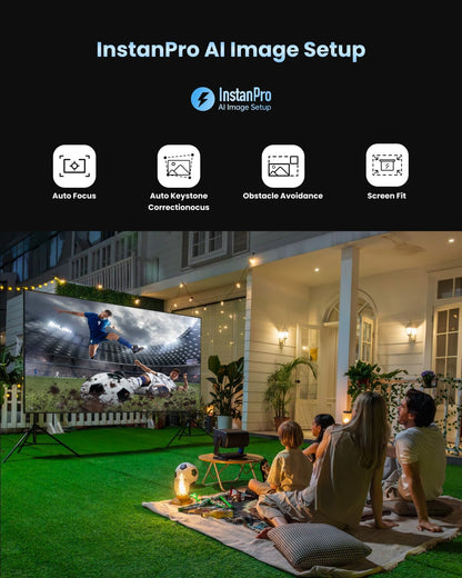 Dangbei MP1 MAX Triple Laser 4K Projector - 3100 ISO Lumens, 110% BT.2020, Google TV with Netflix Officially, 300'' Display, 2x12W Dolby Audio DTS:X, HDR10+, Blu-ray 3D