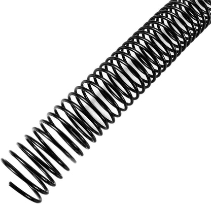 Binditek 50 Pack Plastic Spiral Binding Coils, 32mm (1-1/4"), 280 Sheet Capacity, 4:1 Pitch, Black, 48 Loops, for Letter Size, for Students and Coworkers