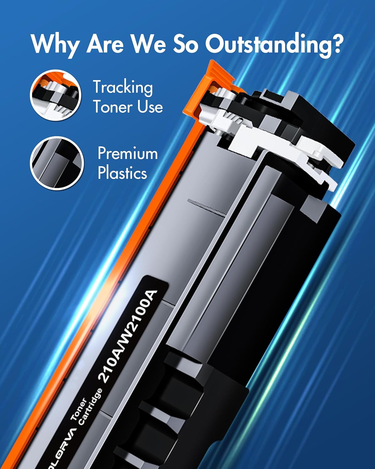 210A 210X Toner Cartridges 4 Pack | Replacement for HP 210A 210X Compatible with HP Color Laserje Pro MFP 4301fdw Wireless Printer MFP Pro 4301fdn 4201dw 4201dn,Color Pro MFP 4301 4201 Series Printer