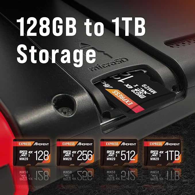 MMOMENT 1TB Micro SD Express Card for Nintendo Switch 2, Micro SD Card, EX600, PCIe gen3x1, Up to 880MB/s Read and 650MB/s Write Speed, Gaming Memory Card (MM29)