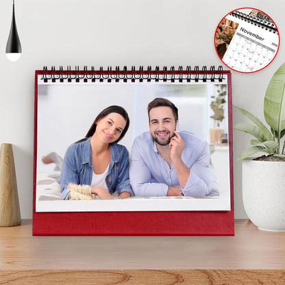 Custom Calendar 2026 for Home & Office - Print Your 13 Memories,Make Your Own Personalized Calendar Customized Christmas Gift &use your photo (Desk Calendar, 2 Packs)
