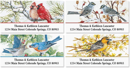 Colorful Images Garden Friends Birds Return Address Mailing Labels, Personalize with Name & Addresses, Set of 144 Self Adhesive, Easy Peel Flat Label Sheets, 1 ⅛ x 2 ¼”, 6 Designs