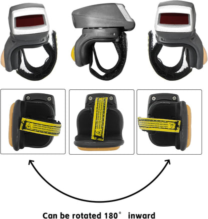 RS419 Ring Scanner for Symbol Zebra WT41N0 WT4090, RS419-HP2000FSR Wearable Ring Barcode Scanner Reader,1D Laser,Cable to ARM Mounted Unit
