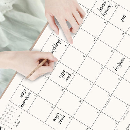 Large Desk Calendar 2025-2026 with Desk Mat, Desktop Calendar 18 Monthly Runs From July 2025 to December 2026, Desk Pad Calendar 22 x 17 Inch Perfect for Planning, Organizing, and Scheduling Your Life (Apricot)