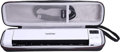LTGEM Hard Case for Brother DS-640 / DS-740D / DS-940DW / DS-720D & Itari & HP Small USB & Canon imageFORMULA P-208II Document Scanner - Protective Carrying Storage Bag